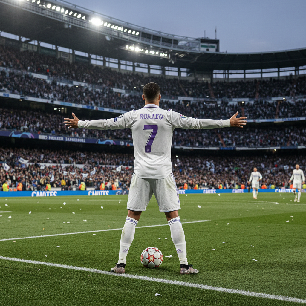 Kylian Mbappé Tiru Selebrasi Cristiano Ronaldo Usai Samai Rekor Gol CR7 di Real Madrid